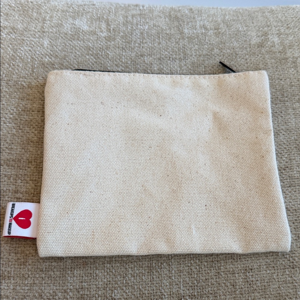 NWOT Sephora Canvas Makeup Pouch with Lipstick Design - Picture 2 of 4